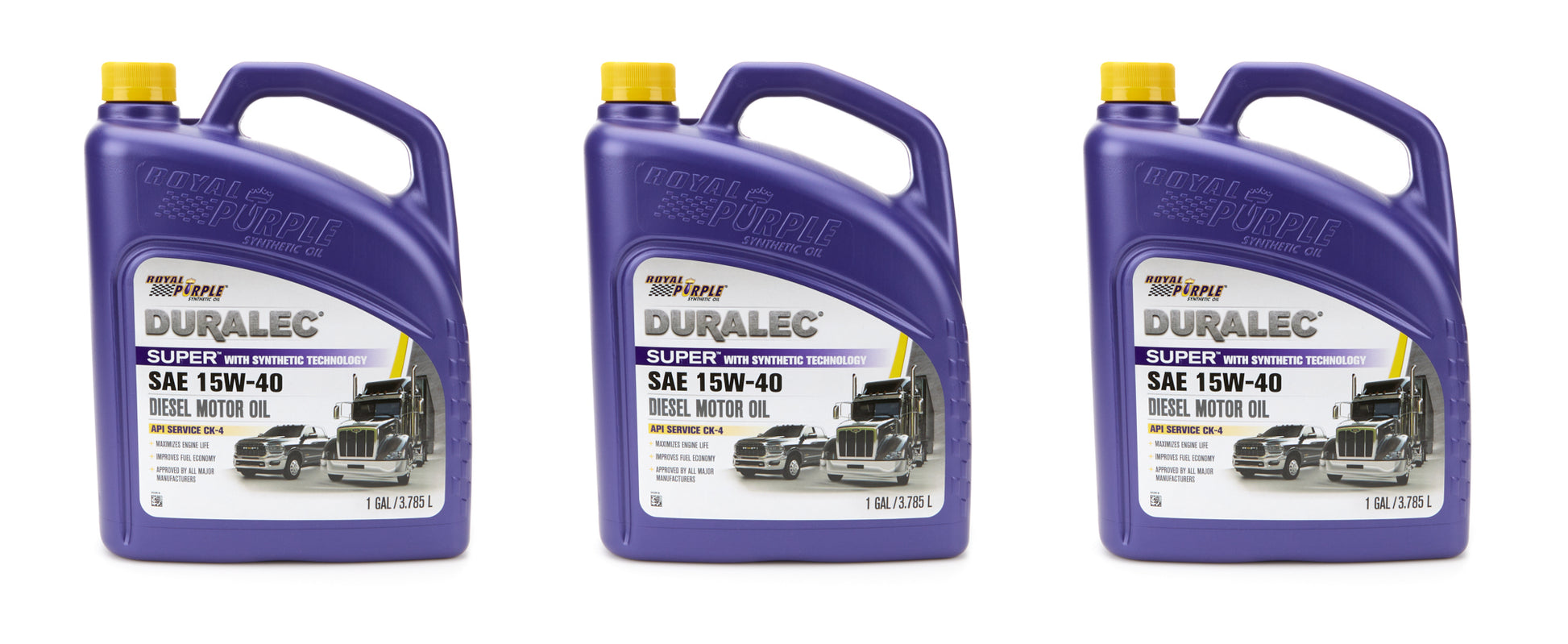 Royal Purple Super 15W40 Synthetic Motor Oil Case 3x1 Gallon - Part Number 43154