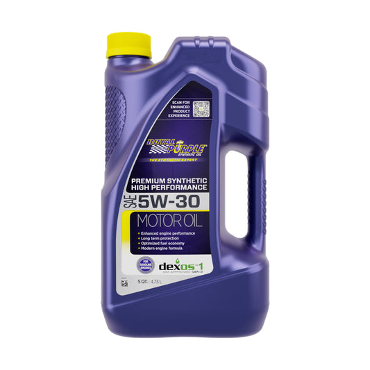 Royal Purple ROY51530 5W30 Multi - Grade Synthetic Motor Oil - 5 Quart Bottle - Autosphere