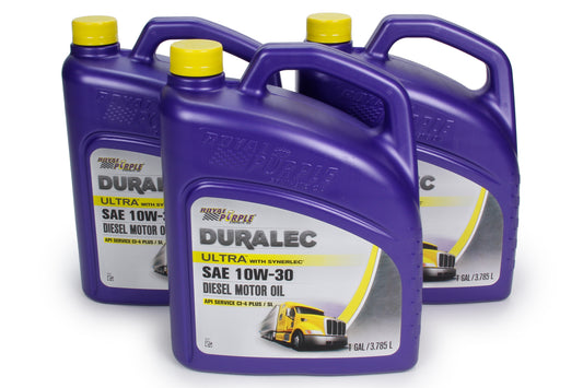 Royal Purple Duralec Ultra 10W30 Synthetic Motor Oil - Case of 3 x 1 Gallon Jugs