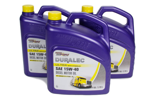 Royal Purple Duralec Ultra 15W40 Synthetic Motor Oil Case (3 x 1 Gallon)