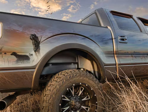 Husky Liner 79051 Rear Wheel Well Guards for Silverado 2500 HD, Black