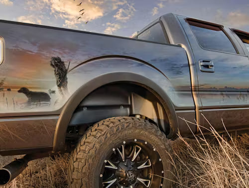 Husky Liner 79061 Rear Wheel Well Guards for Silverado 1500, Black