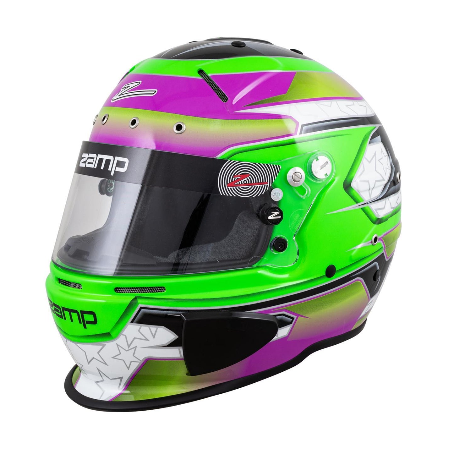 ZAMP RZ-70E Switch Helmet Large Green/Purple SA2020/FIA Approved H760C39L