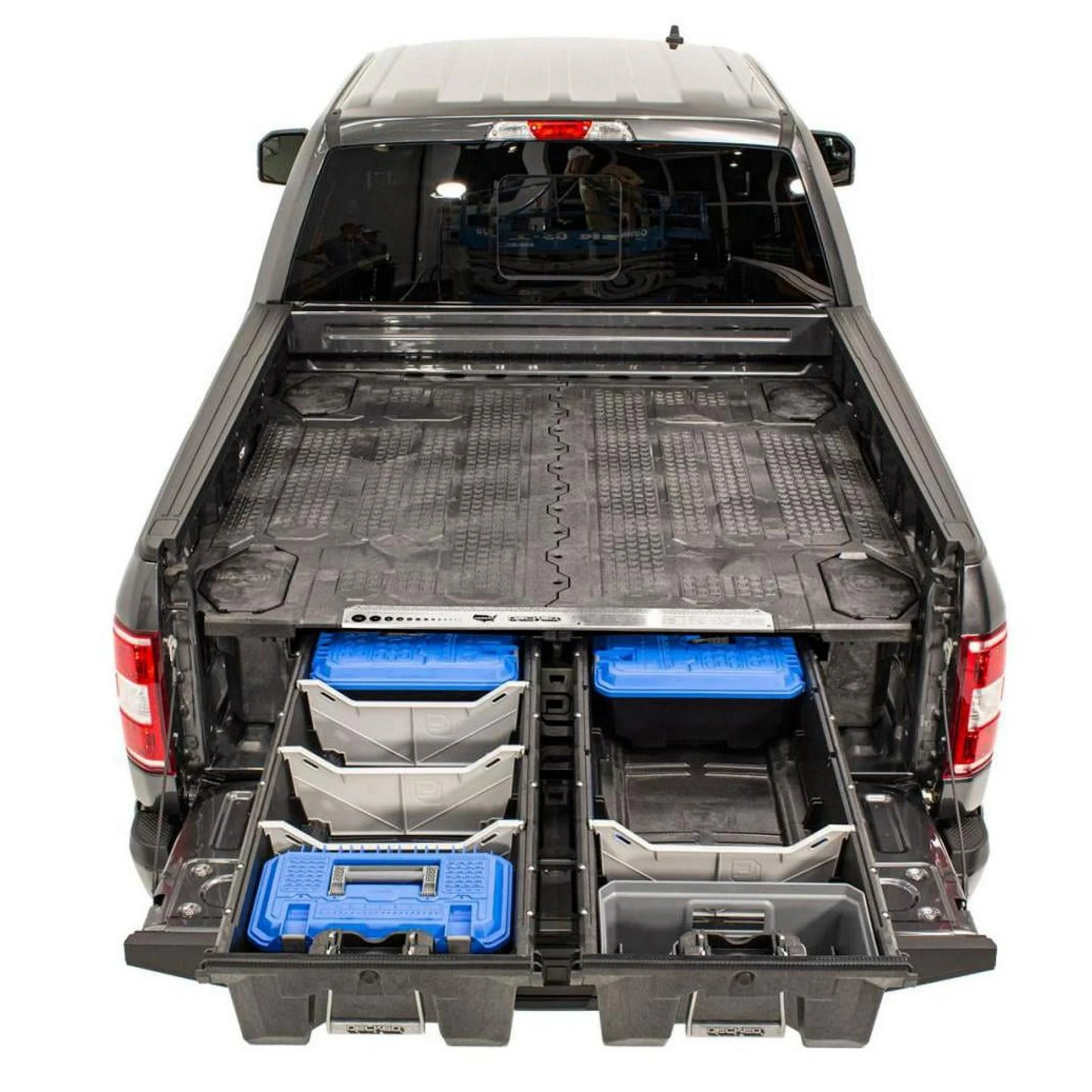 Decked LLC DS2 Black Bed Storage System for 2016 Ford F250/F350 with Decked Out Package