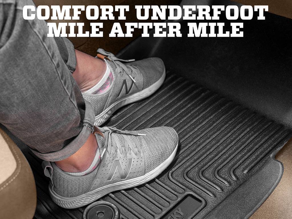 Husky Liners 95901 Weatherbeater Front & Second Seat Floor Liner for Chevrolet Silverado 2500, Black