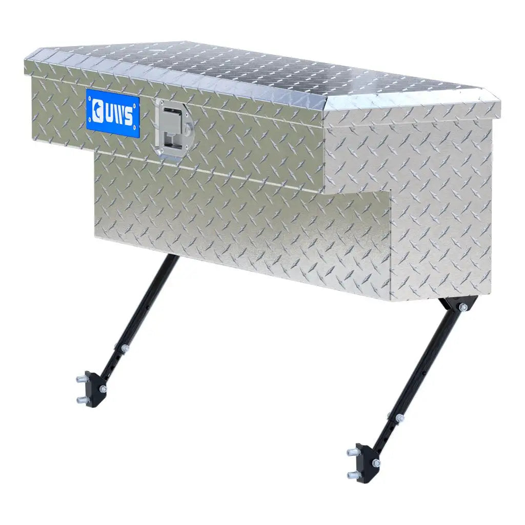 UWS Bright Aluminum 36" Truck Side Tool Box with Space-Saving Legs – RigidCore Lid (#EC30071-MK2)