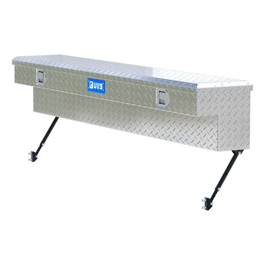 UWS EC30131-MK2 72" Bright Aluminum Truck Side Tool Box w/ Legs