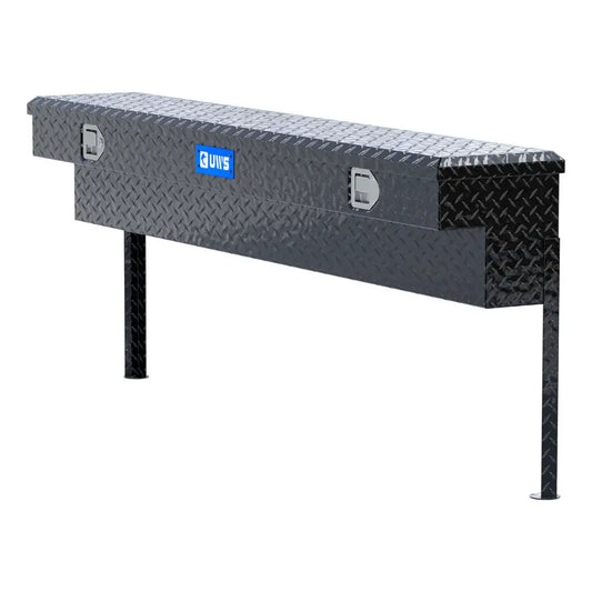 UWS EC30142-MK2 Gloss Black 72" Aluminum Truck Side Tool Box with Legs