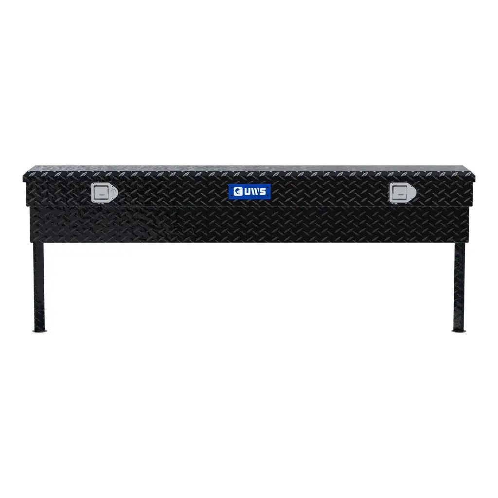 UWS EC30142-MK2 Gloss Black 72" Aluminum Truck Side Tool Box with Legs
