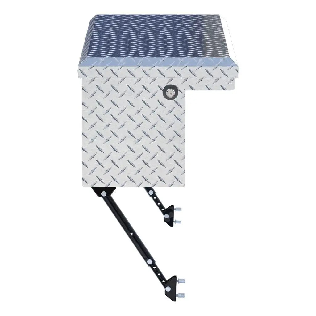 UWS EC30201-MK2 Bright Aluminum 48" Low-Profile Truck Side Tool Box with Legs