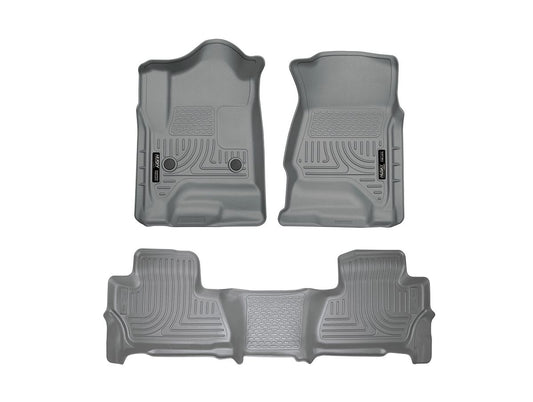 Husky Liner Weatherbeater Series Front & Second Seat Floor Liners for 1520 Tahoe/Yukon - Grey, Part Number 99202