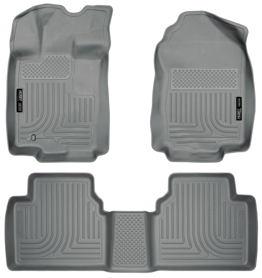 Husky Liners 98362 Custom Molded Front & Second Row Seat Liners for Ford Fusion, Milan, Zephyr, and MKZ - Grey