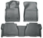 Husky Liners 99592 Tundra Floor Liners with Twist Lock on Driver's Side and Second Seat in Grey