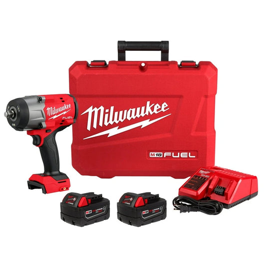 Milwaukee M18™ 2967-22 1/2" High Torque Impact Wrench Kit with Friction Ring – 2000 RPM, Tool/Battery/Charger/Case