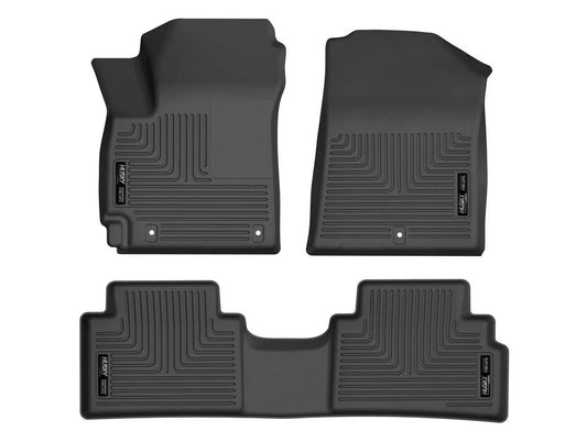 Husky Liner Weatherbeater Series Front & Second Seat Floor Liners for 2023 Kia Soul - Black