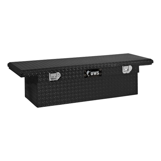UWS/United Welding Services TBS-58-LP-BLK Black 58-Inch Single Lid Low Profile Truck Bed Storage Box