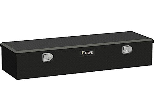 UWS/United Welding Services Matte Black Aluminum 58-Inch Fifth Wheel Truck Tool Box FWB-58-MB