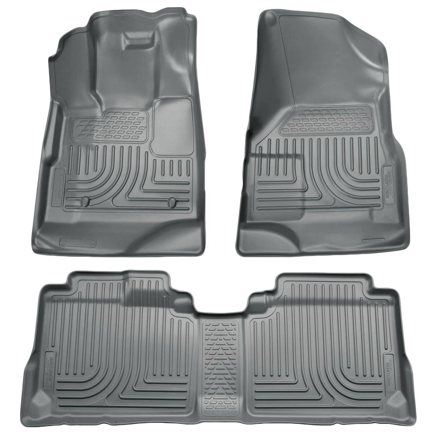 Husky Liner 98352 WeatherBeater Front & Second Seat Floor Liners for 2009-2012 Ford Escape, 2009-2011 Mercury Mariner & Mazda Tribute in Grey