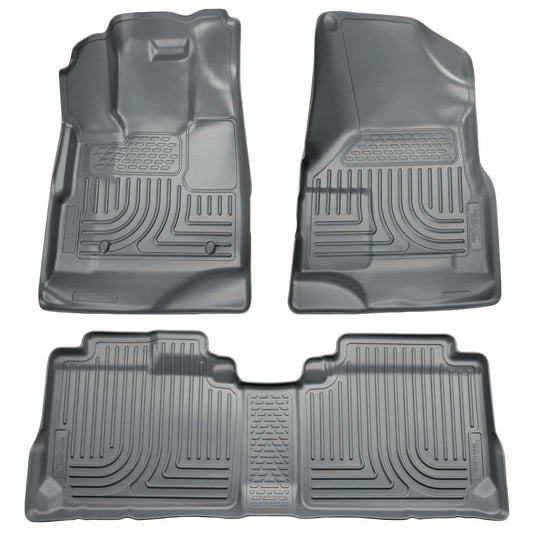 Husky Liner 98352 WeatherBeater Front & Second Seat Floor Liners for 2009-2012 Ford Escape, 2009-2011 Mercury Mariner & Mazda Tribute in Grey