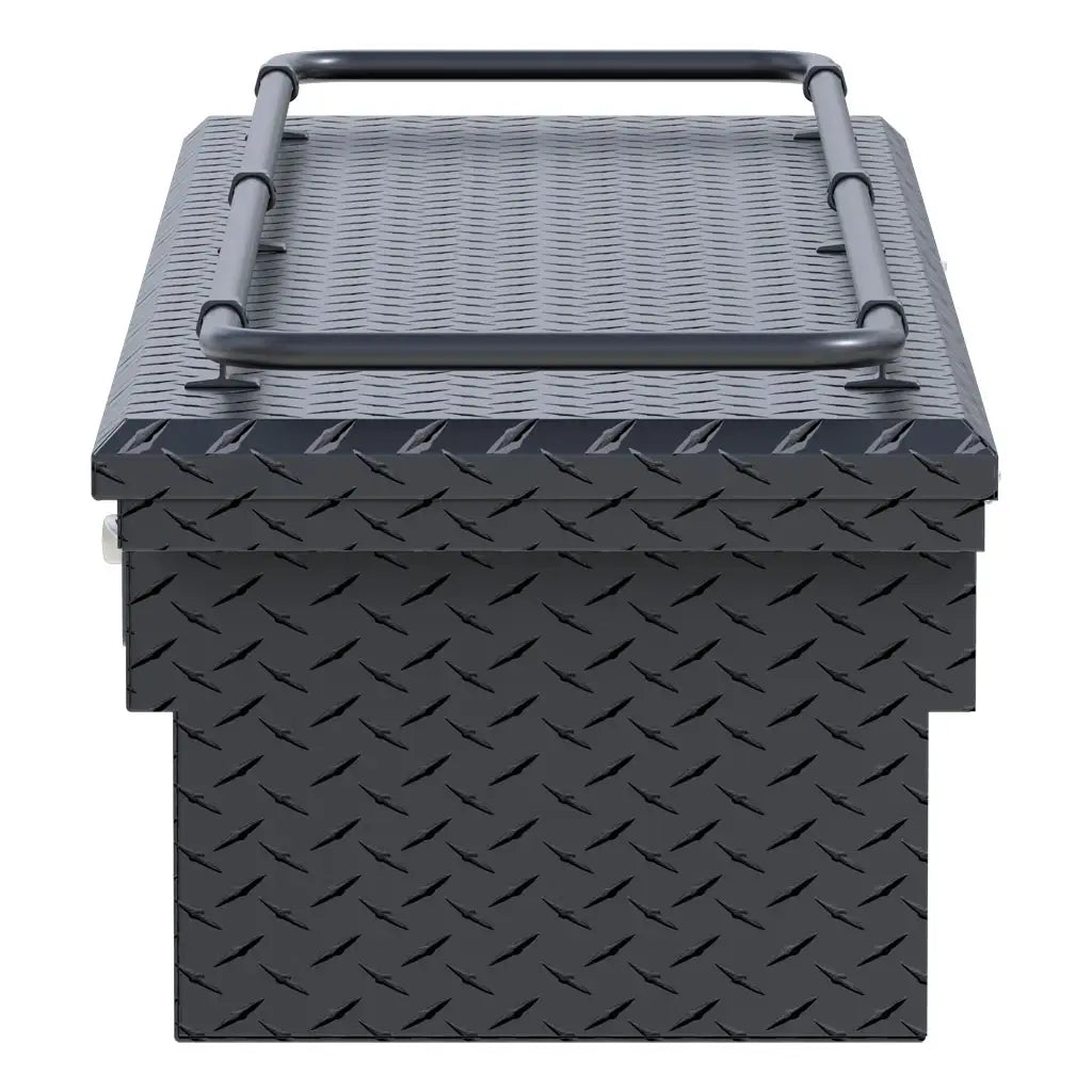 UWS United Welding Services 69 Inch Aluminum Single Lid Crossover Toolbox with Pull Handle0 - Low Profile Matte Black