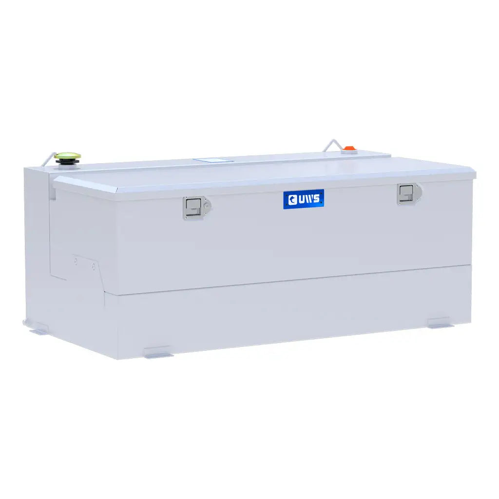 UWS United Welding Services Steel Combo Transfer Tank 100 Gallon White