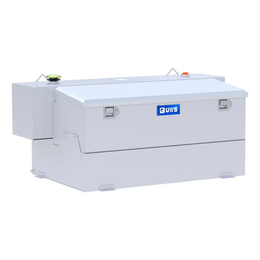 UWS United Welding Services Hammerhead 100 Gallon Steel Aluminum Combo Transfer Tank, White