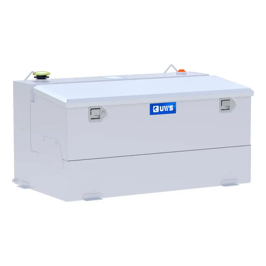UWS United Welding Services Steel Combo Transfer Tank 75 Gallon White