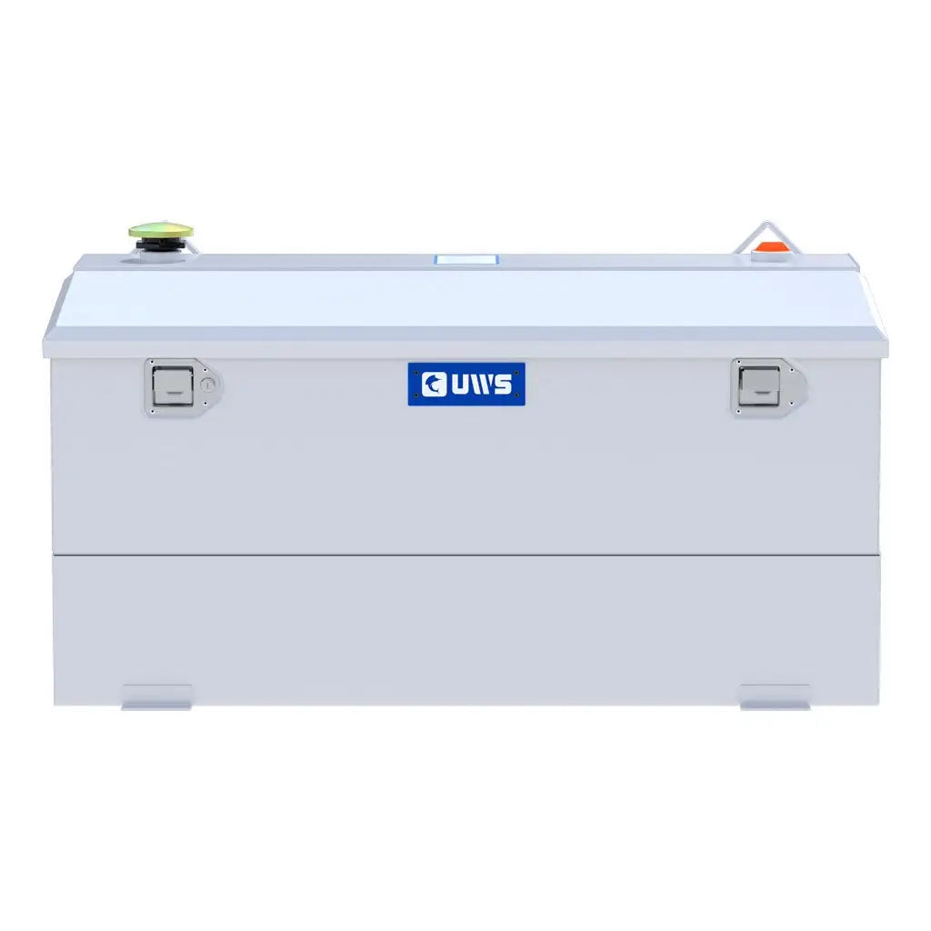 UWS United Welding Services Steel Combo Transfer Tank 75 Gallon White