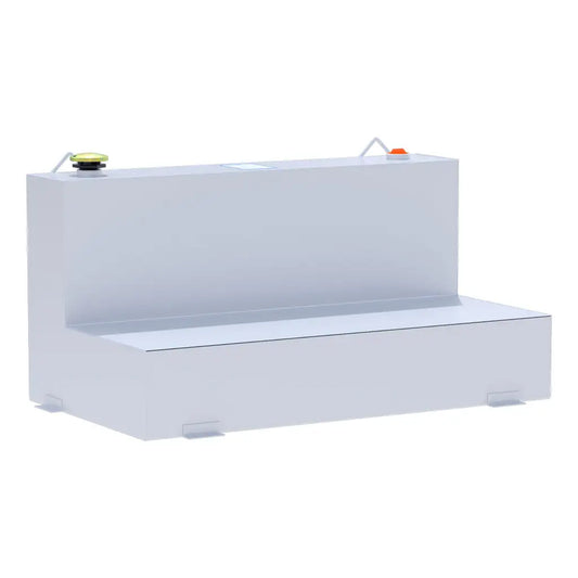 UWS United Welding Services ST-75-L-W 75-Gallon Steel L-Shape Transfer Tank in White