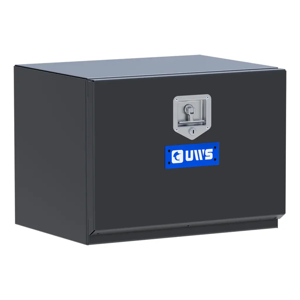 UWS/United Welding Services Matte Black Steel 24 x 18 x 18 Single-Door Underbody Tool Box (Part No. ST-TBUB-24-MB)