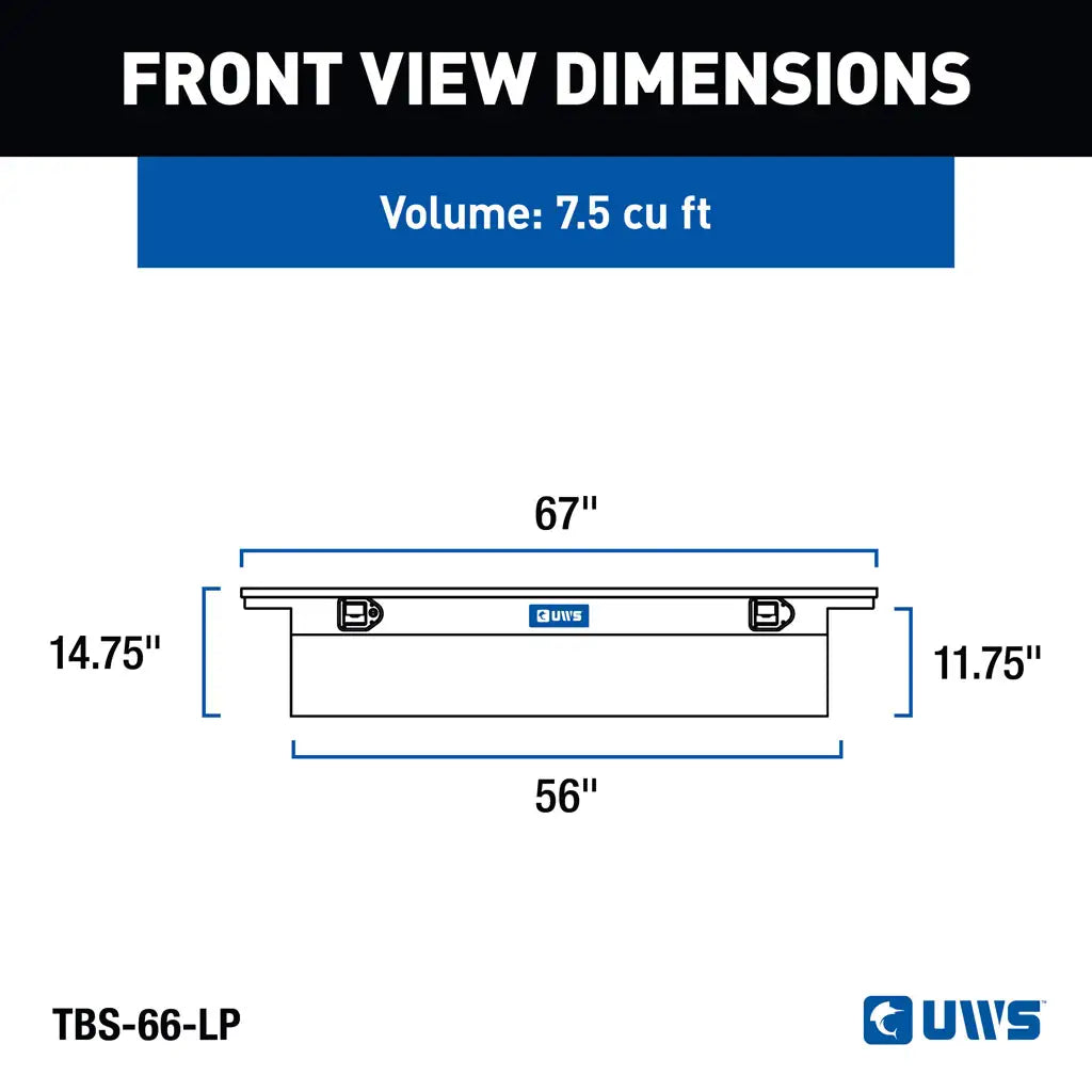 UWS/United Welding Services TBS-66-LP 66-Inch Single Low Profile Flare for Ford F150 and Tundra