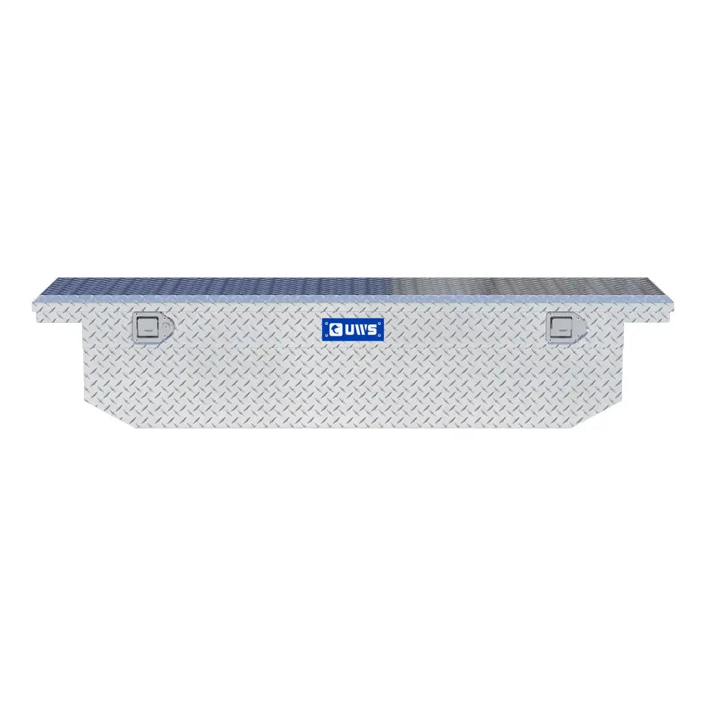 UWS/United Welding Services TBS-69-A-LP 69-In Aluminum Single Lid Crossover Toolbox with Low Profile Angled Design
