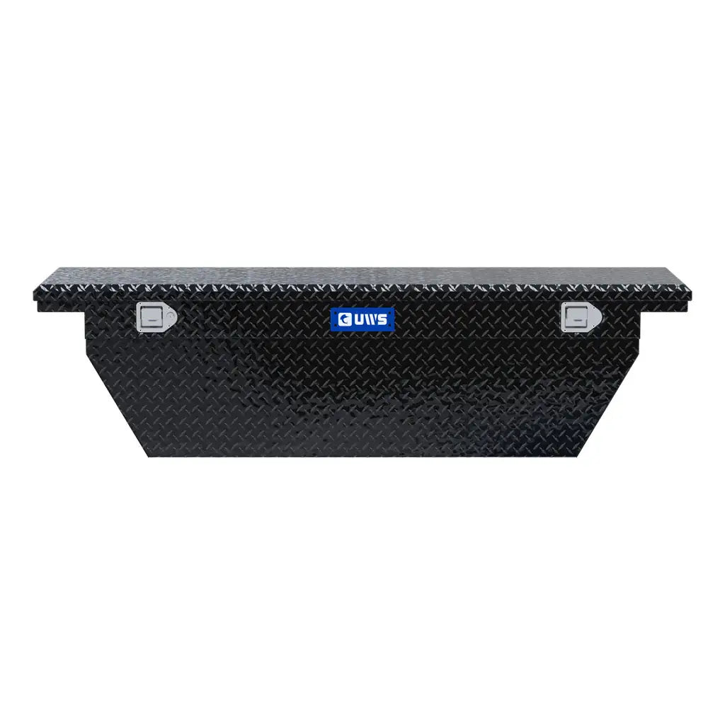 UWS United Welding Services Gloss Black 69-Inch Deep Angled Truck Tool Box - Low Profile