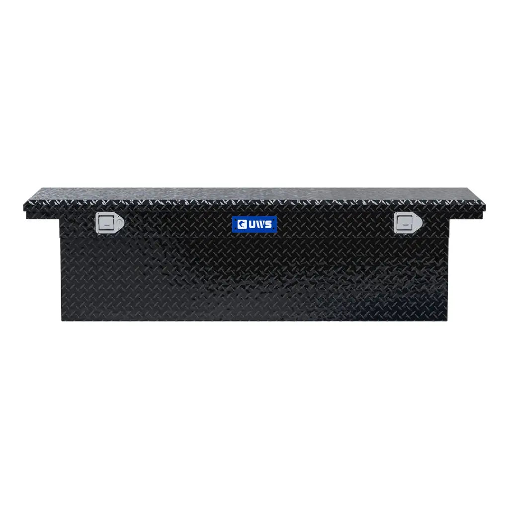 UWS United Welding Services Low Profile 69 Inch Deep Single Lid Toolbox in Black - TBSD-69-LP-BLK