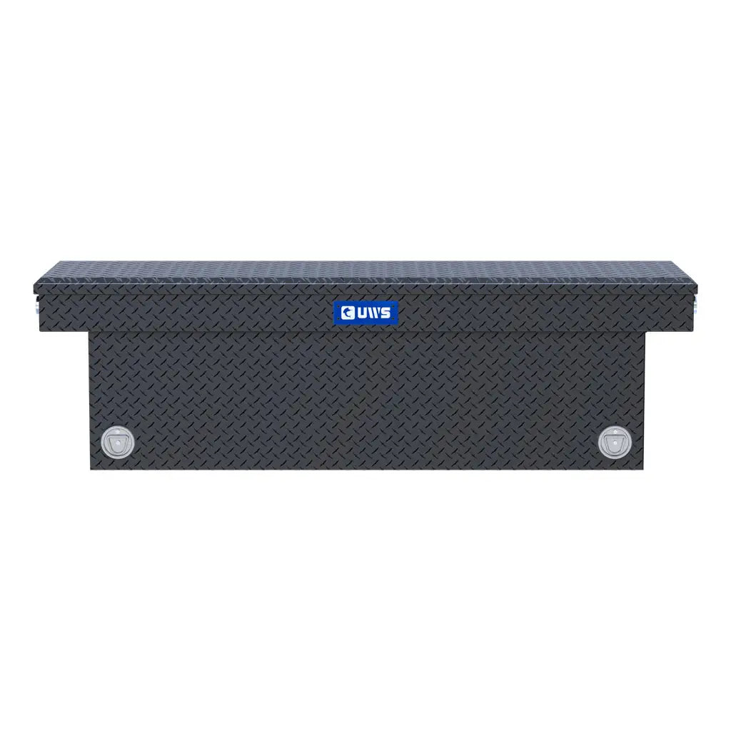 UWS United Welding Services 69-Inch Deep Push Button Crossover Truck Toolbox - Matte Black, Part TBSD-69-PB-MB