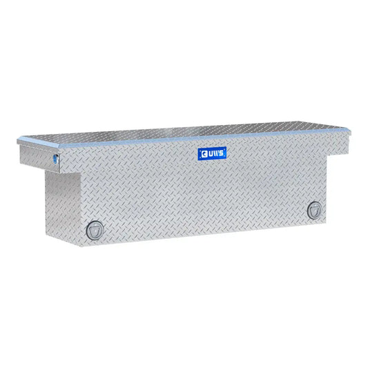 UWS United Welding Services TBSD-69-PB 69-Inch Deep Push Button Crossover Truck Toolbox in Bright Aluminum