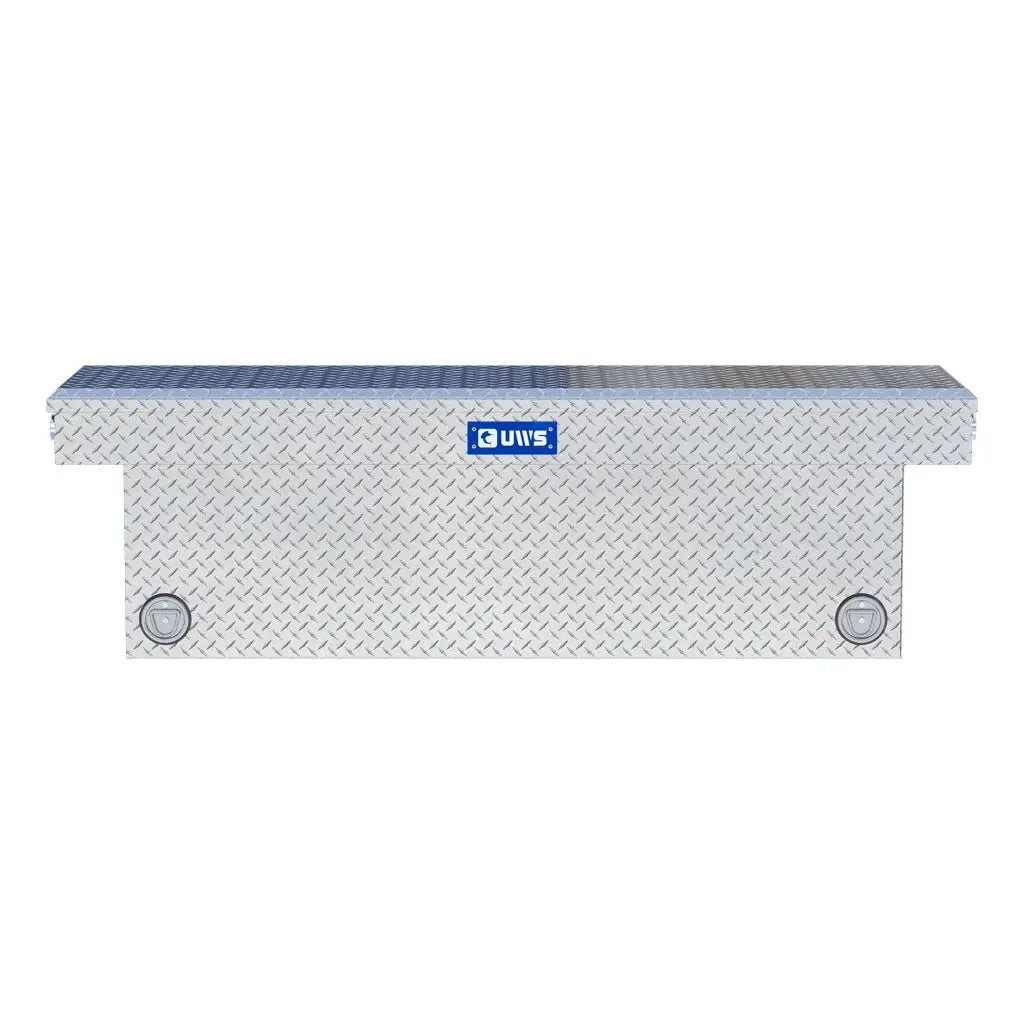 UWS United Welding Services TBSD-69-PB 69-Inch Deep Push Button Crossover Truck Toolbox in Bright Aluminum