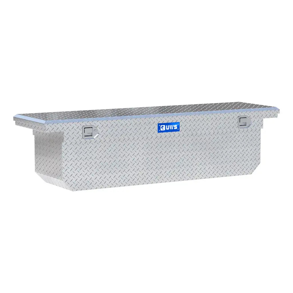 UWS/United Welding Services 72 Inch Aluminum Single Lid Crossover Toolbox Deep Low Profile Angled TBSD-72-A-LP