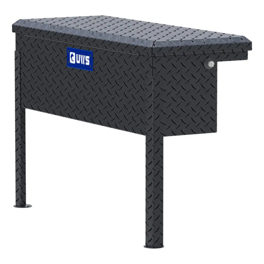UWS United Welding Services 36-Inch Truck Side Tool Box with Low Profile Matte Black Powder Coat (Part No. TBSM-36-LP-MB)