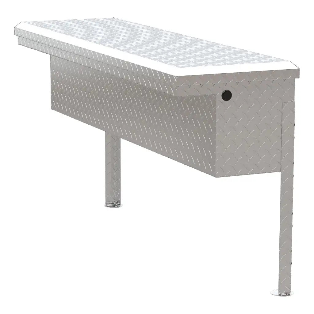 UWS United Welding Services 48-Inch Truck Side Tool Box with Low Profile - TBSM-48-LP-BLK