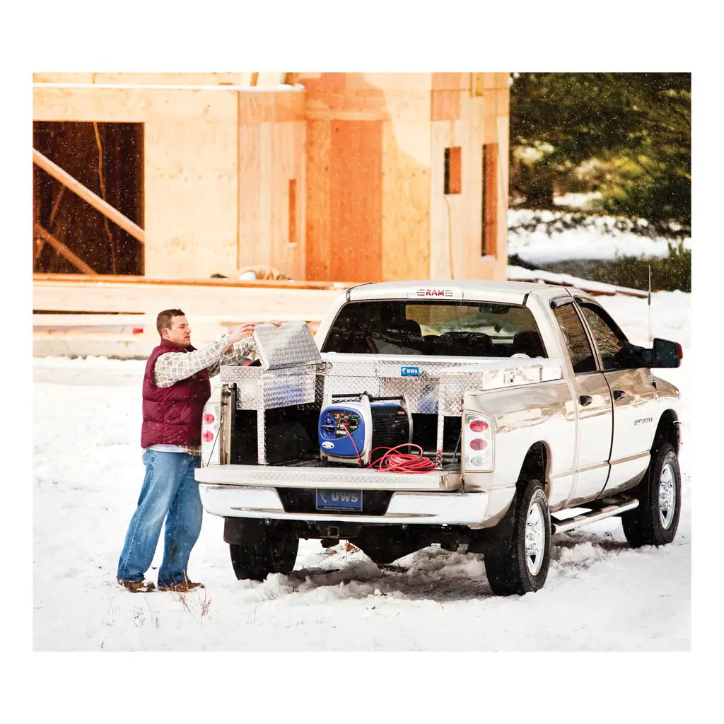 UWS United Welding Services 48-Inch Truck Side Tool Box with Low Profile - Model TBSM-48-LP-MB