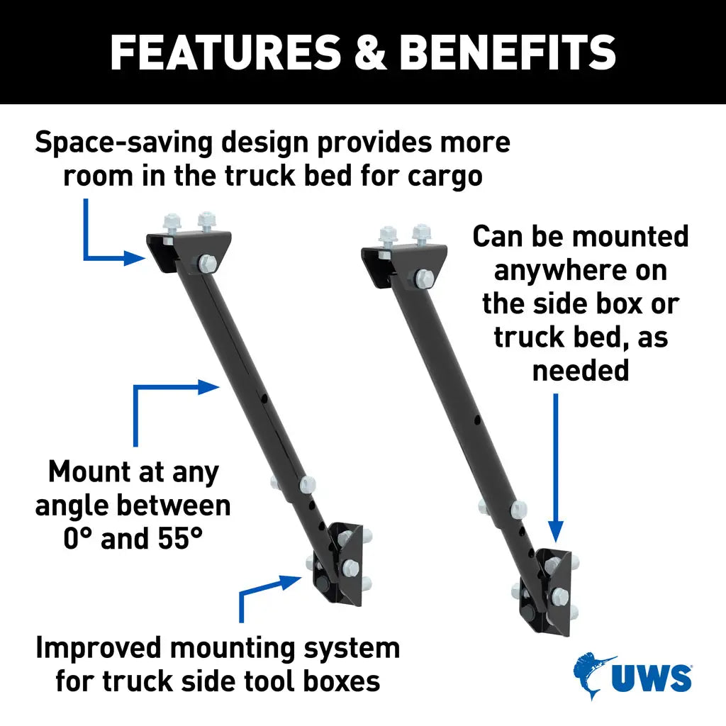 UWS/United Welding Services TBSM-MK2 Adjustable Universal Truck Side Box Legs
