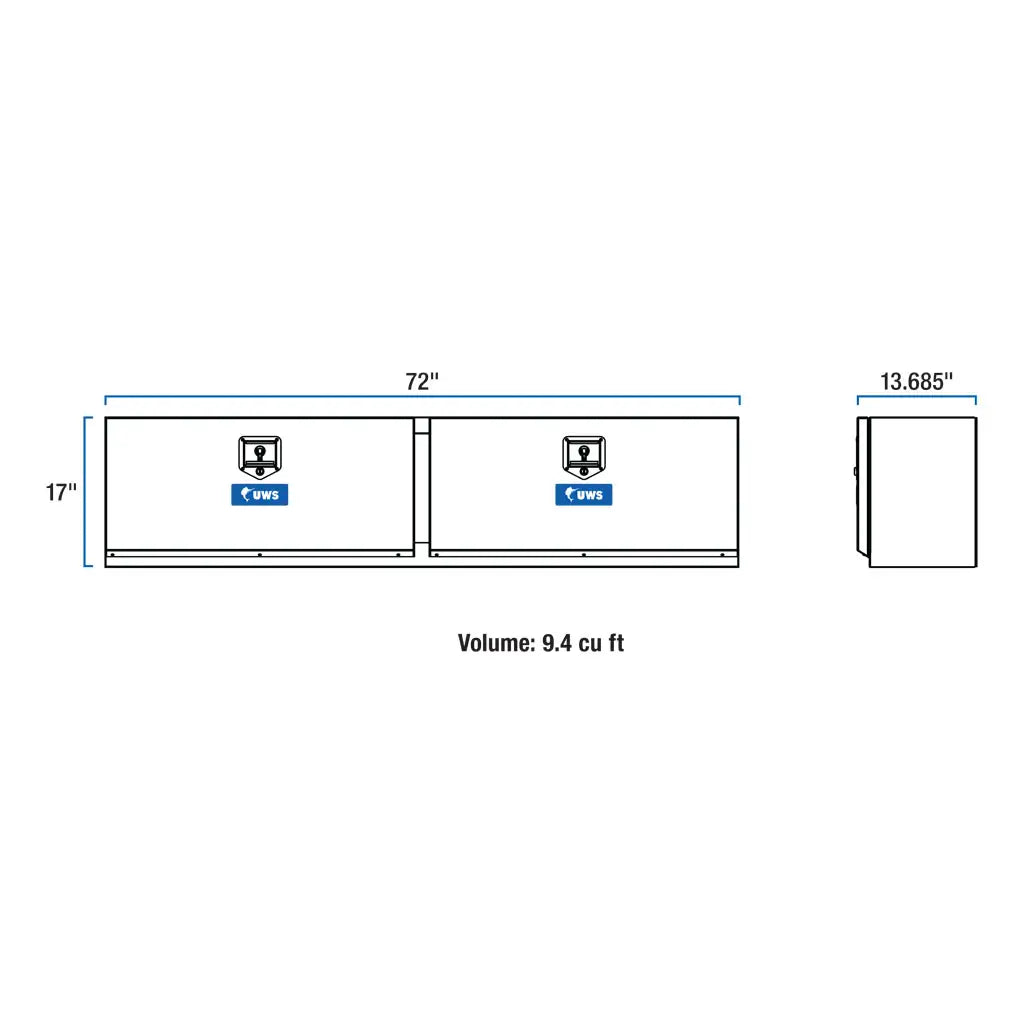 UWS United Welding Services TBTS-72 72 x 13 x 17 Topsider Box