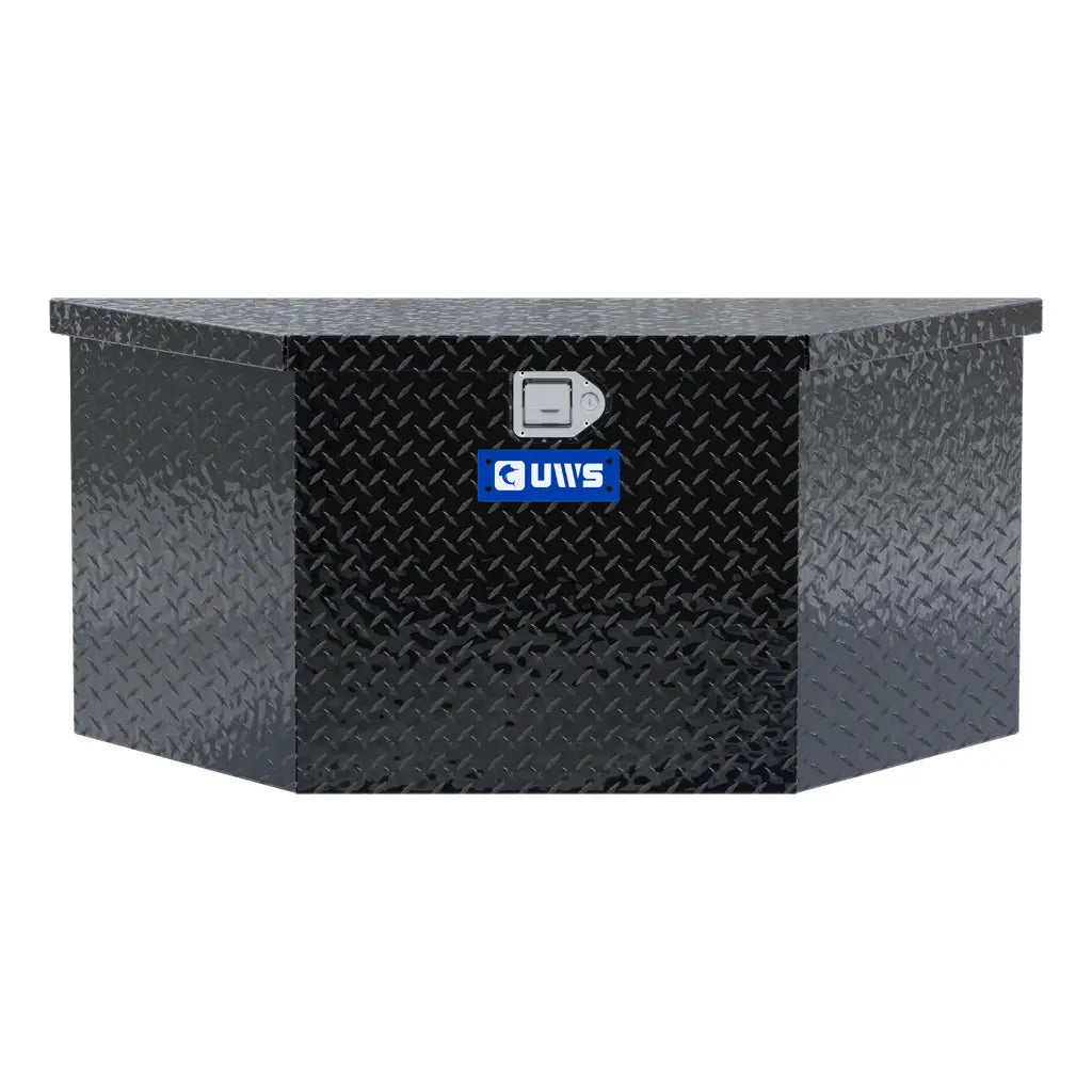 UWS United Welding Services Black 49-Inch V-Shaped Utility Trailer Box - Durable and Versatile Storage Solution