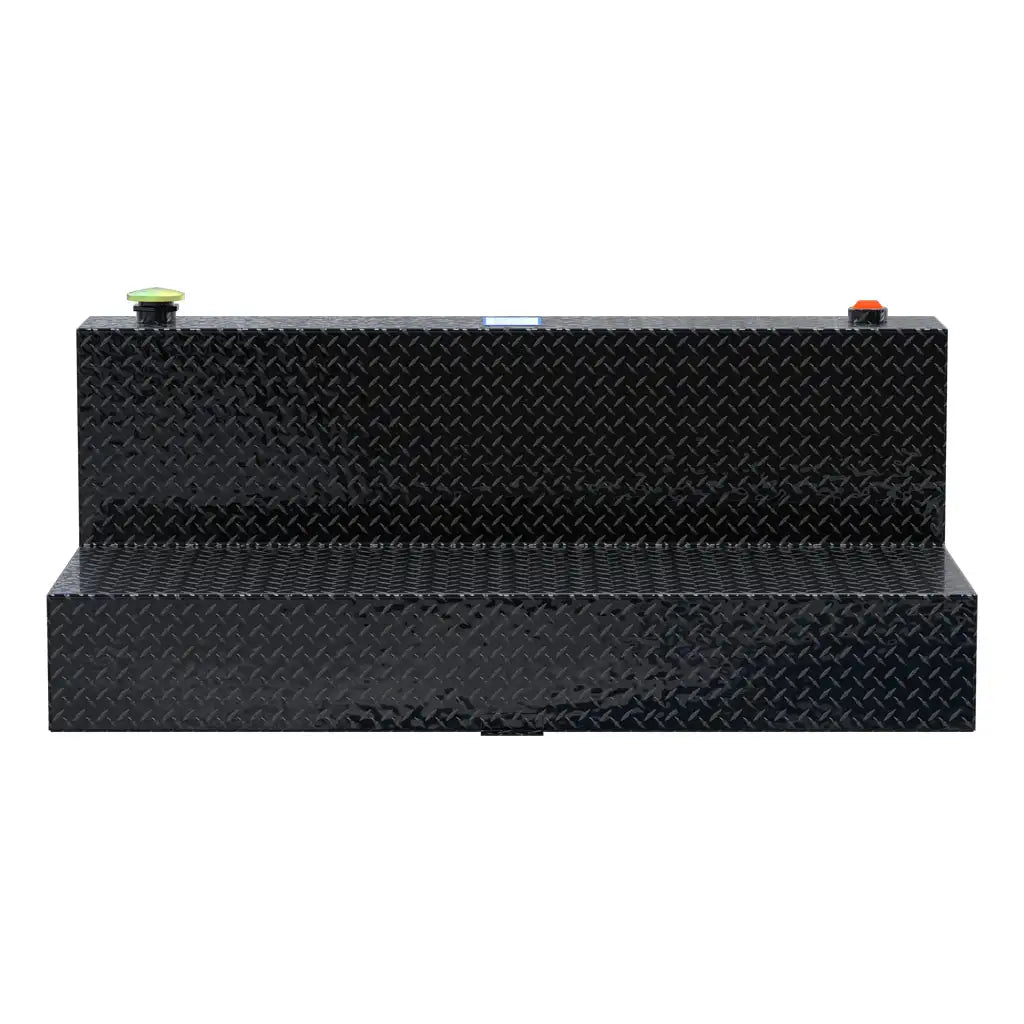 UWS United Welding Services Gloss Black 100 Gallon L-Shape Aluminum Transfer Tank - Model TT-100-L-T-P-B