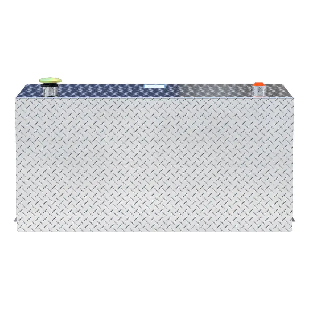 UWS United Welding Services 100 Gallon Rectangle Bright Aluminum Transfer Tank (Part Number TT-100-RT-T-P)