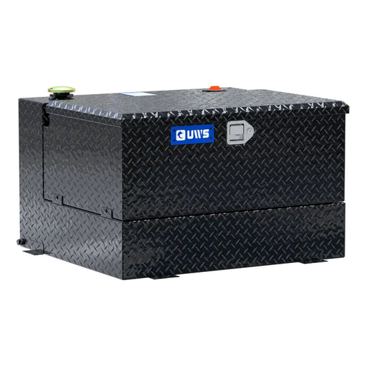 UWS United Welding Services 50 Gallon Combo Transfer Tank in Black