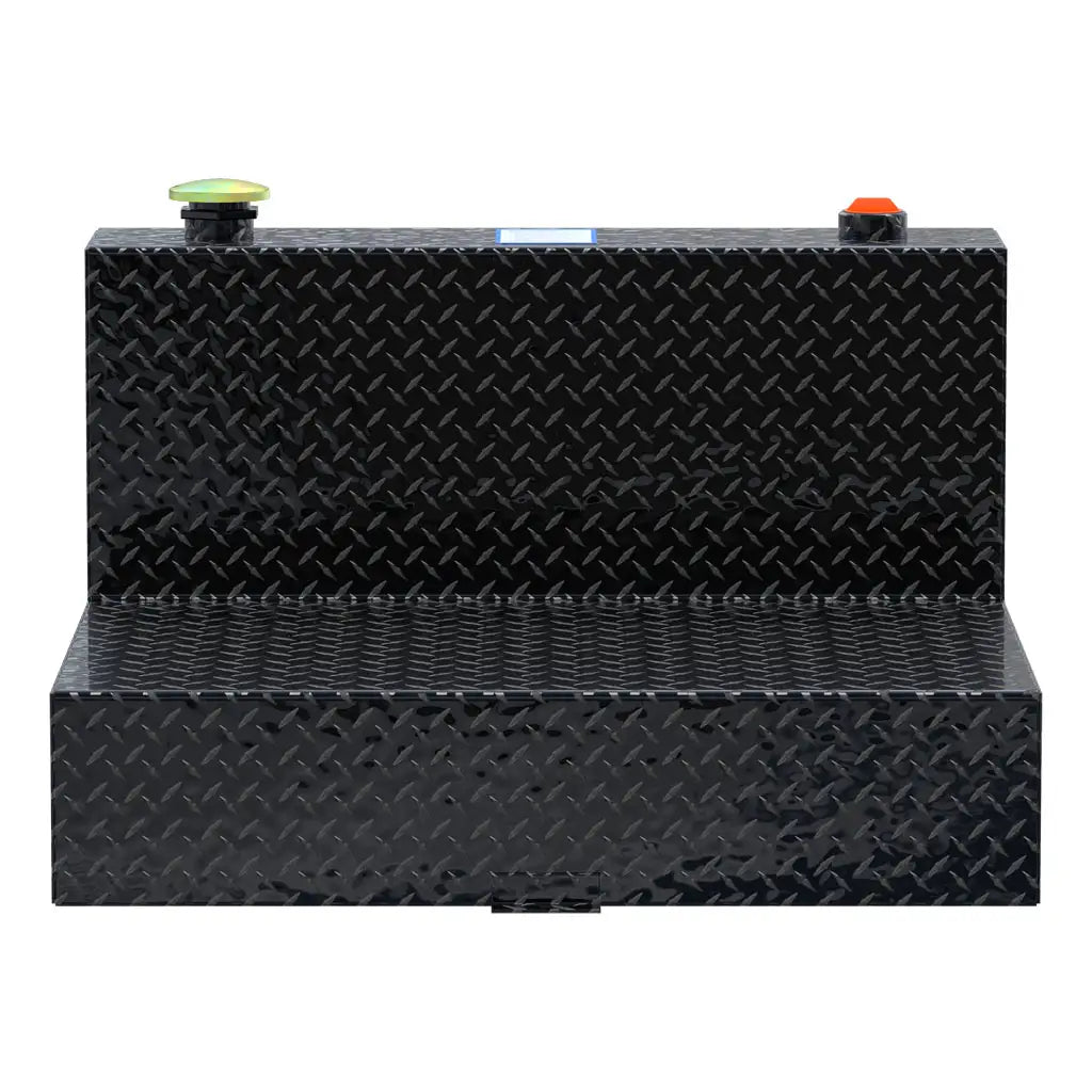 UWS United Welding Services Gloss Black 50-Gallon L-Shape Aluminum Transfer Tank, Part TT-50-L-T-P-BLK