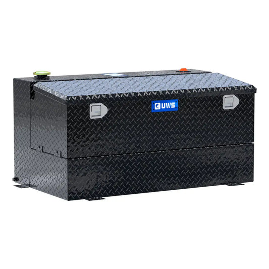UWS United Welding Services 75 Gallon Transfer Tank with Chest Box - Black (Part No. TT-75-COMBO-BLK)