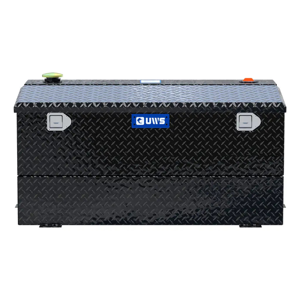UWS United Welding Services 75 Gallon Transfer Tank with Chest Box - Black (Part No. TT-75-COMBO-BLK)